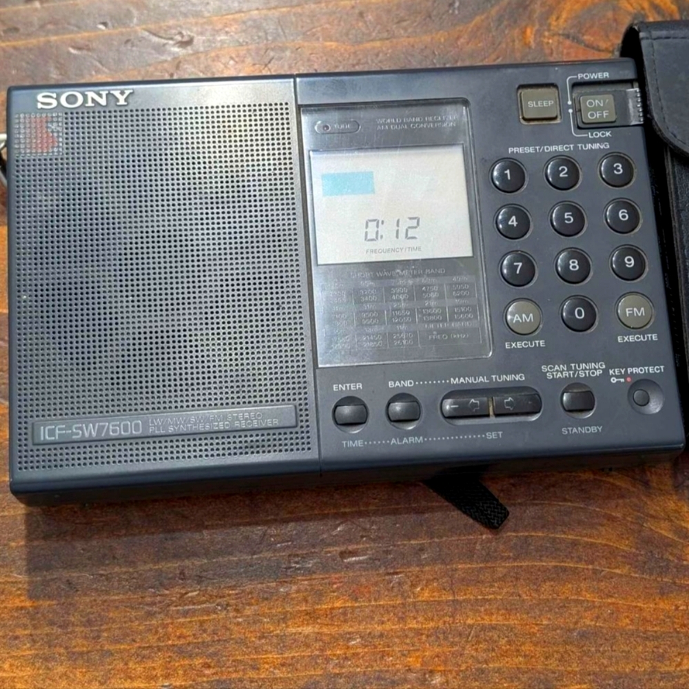 Rare Vintage SONY ICF-SW7600 LW/MW/SW/FM Stereo World Band Receiver